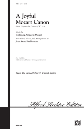 Book cover for A Joyful Mozart Canon (from Vesperae de Dominica, K. 321)