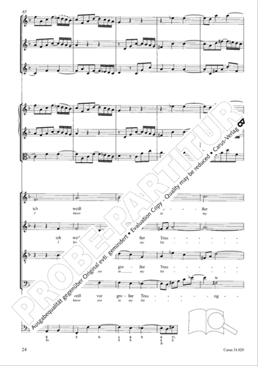 Eternity, thou thundrous word (O Ewigkeit, du Donnerwort) ATB scores gallery preview page 25