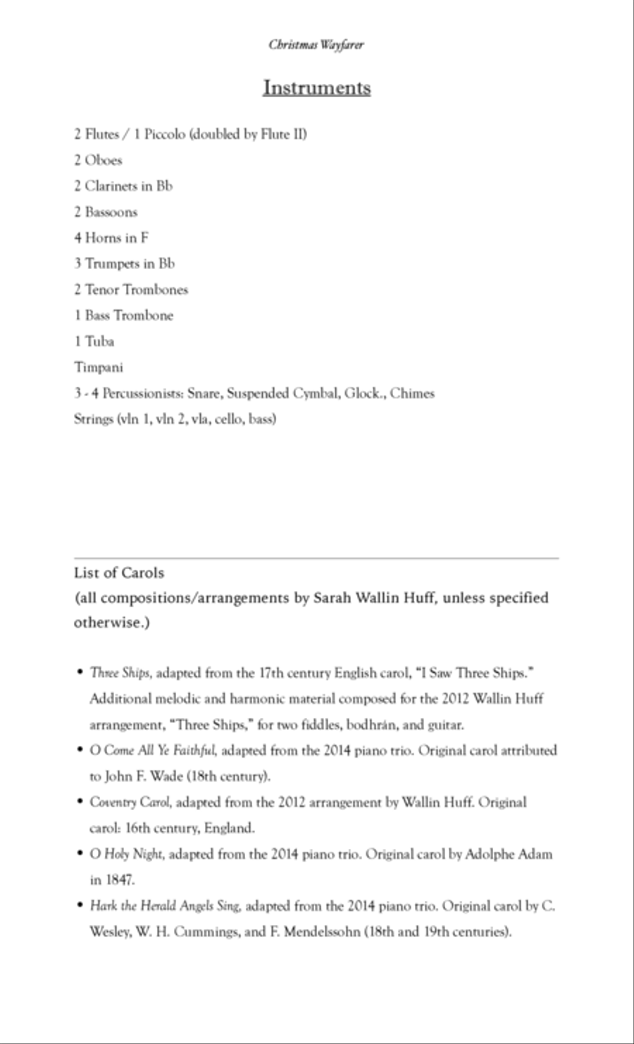 Christmas Wayfarer (Score only) Bassoon scores gallery preview page 3