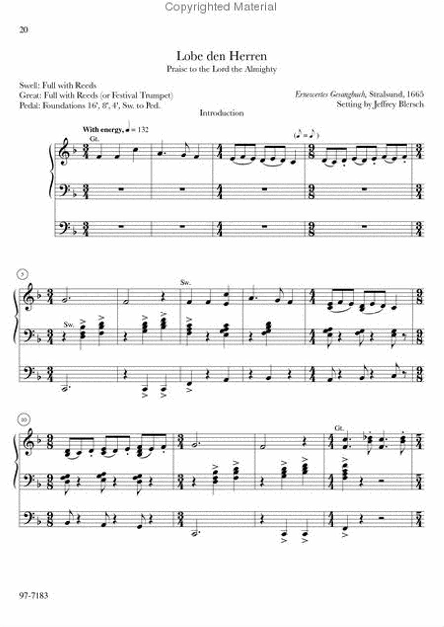 Introductions, Harmonizations, Accompaniments, Interpretations, Vol. 3 Organ scores gallery preview page 6