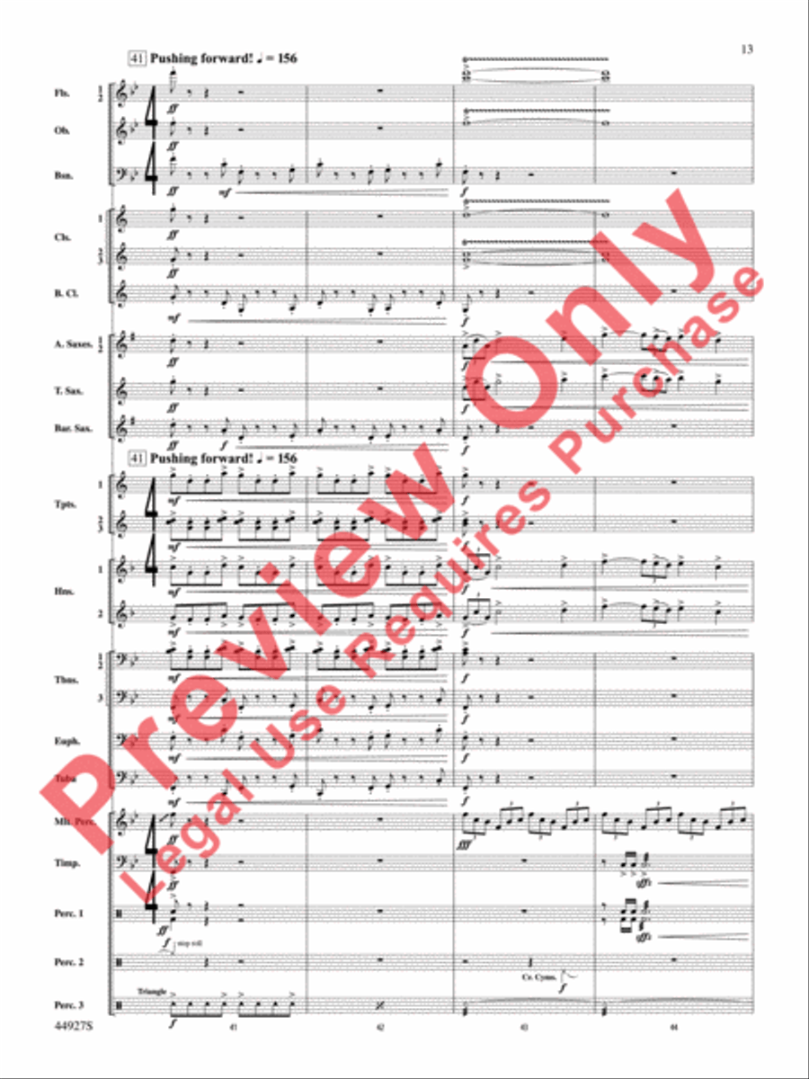 At the Movies with John Williams Concert Band scores gallery preview page 14