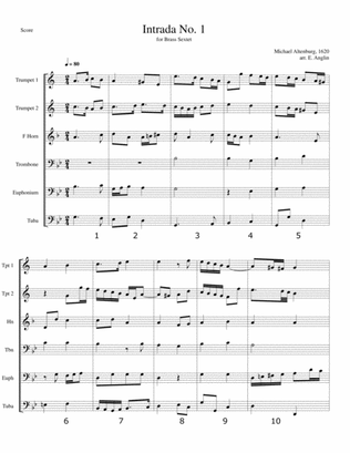 Renaissance Brass Music - Intrada 1 - Brass Sextet - Michael Altenburg