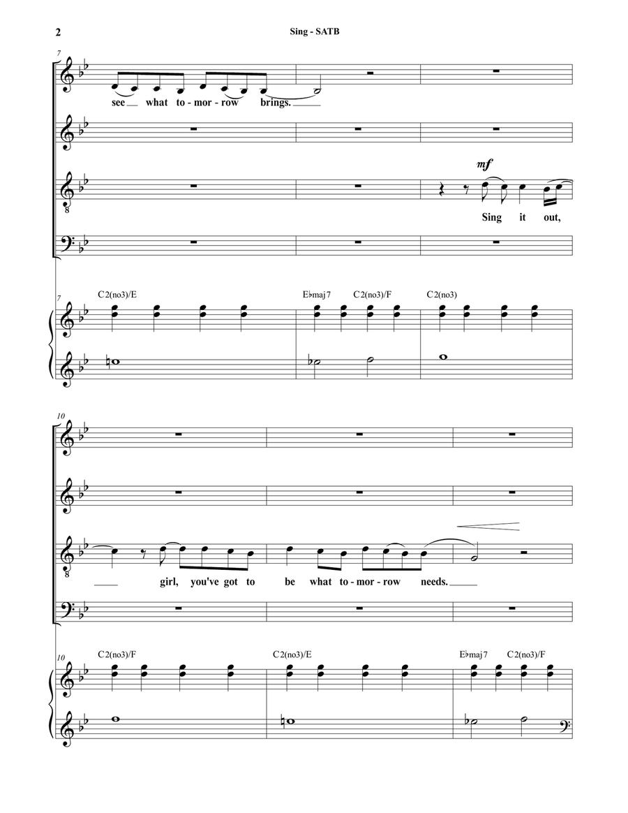 Sing 4-Part scores gallery preview page 2