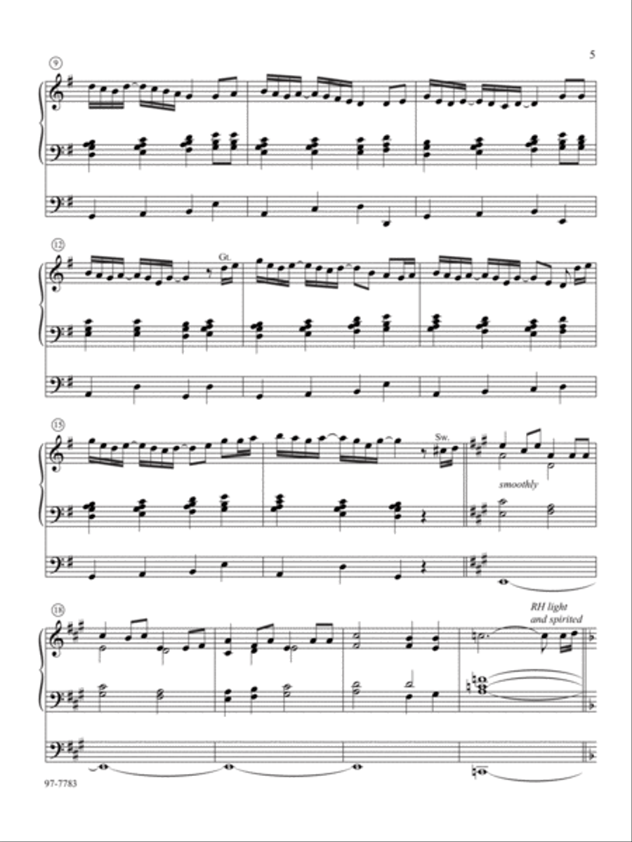 Soli Deo Gloria: Eight Distinctive Chorale Preludes for Every Organist, Set 4 Organ scores gallery preview page 3