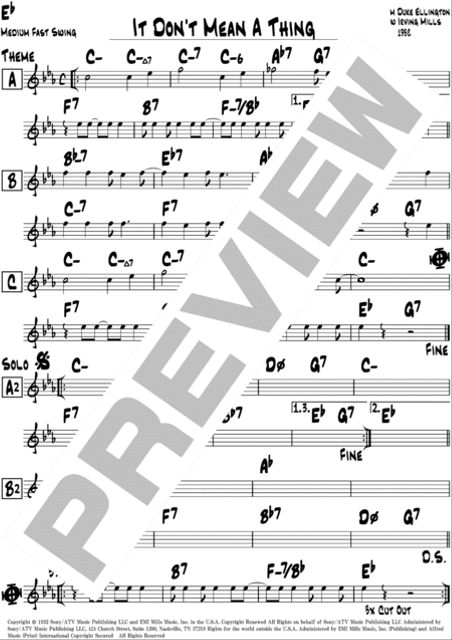 It Don't Mean A Thing (if It Ain't Got That Swing) Piano scores gallery preview page 3