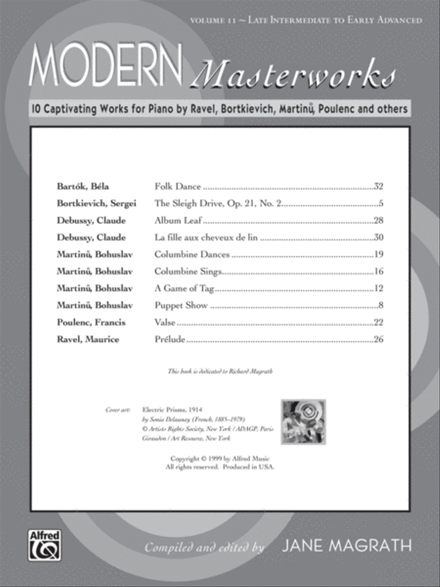Modern Masterworks, Book 2 Piano Solo scores gallery preview page 2