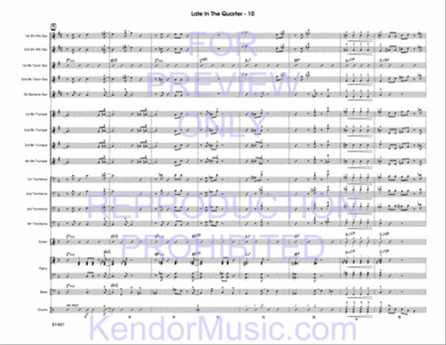 Late In The Quarter Late In The Quarter Jazz Ensemble scores gallery preview page 12