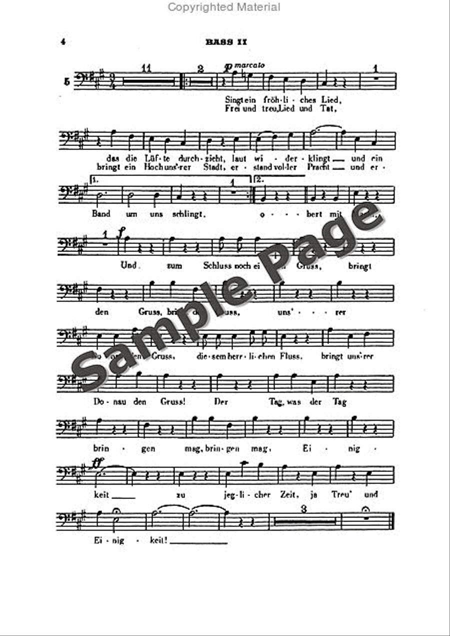 Strauss Donau Waltz Mch B2 TTBB scores gallery preview page 5