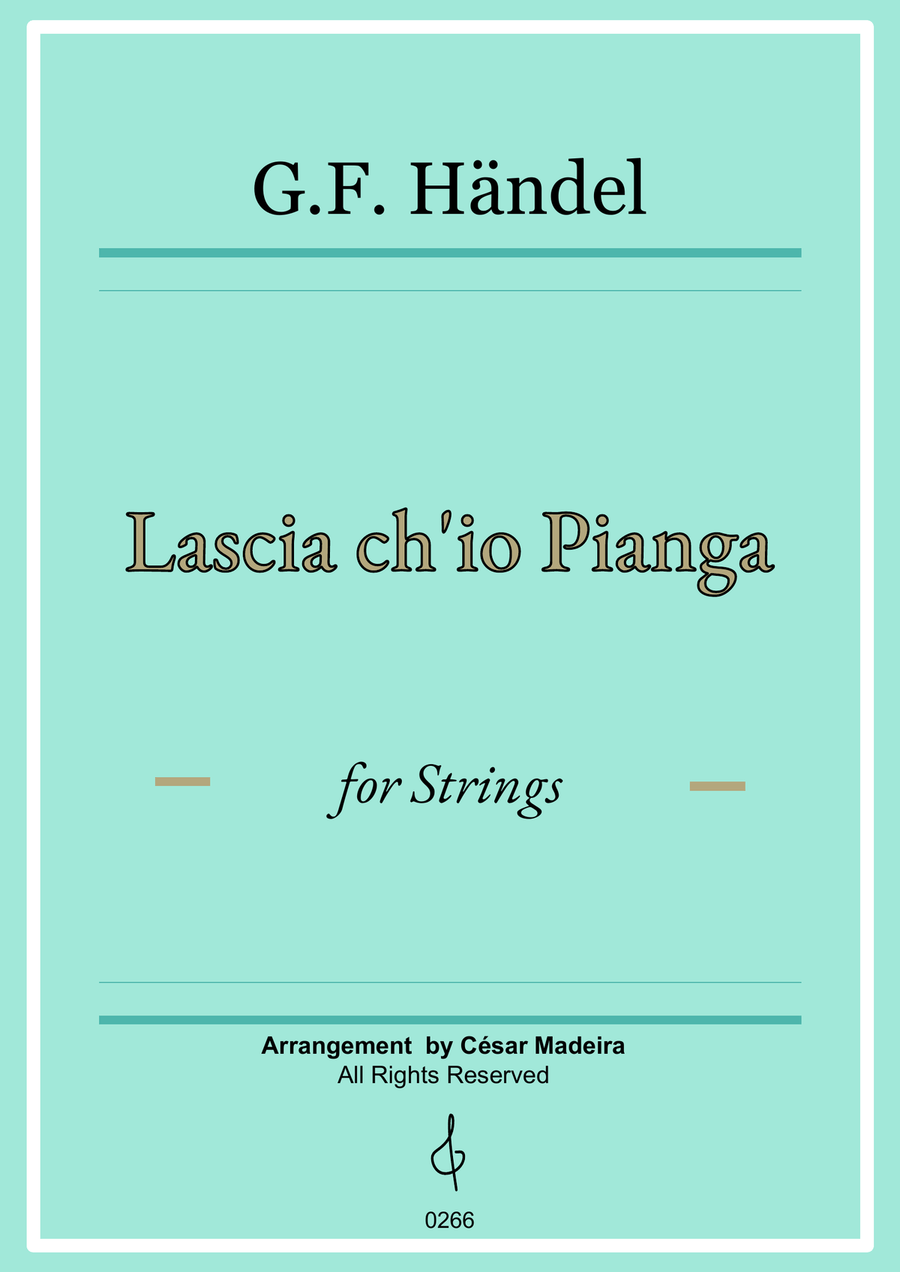 Lascia Ch'io Pianga - String Orchestra (Full Score and Parts) String Orchestra scores gallery preview page 1