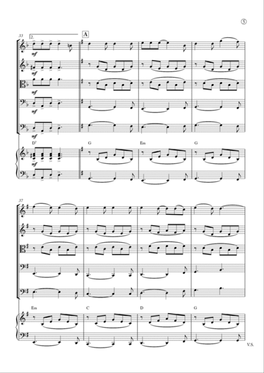 Hallelujah Hallelujah String Quintet scores gallery preview page 5