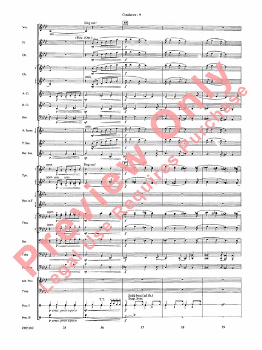 Someone to Watch Over Me Concert Band scores gallery preview page 11