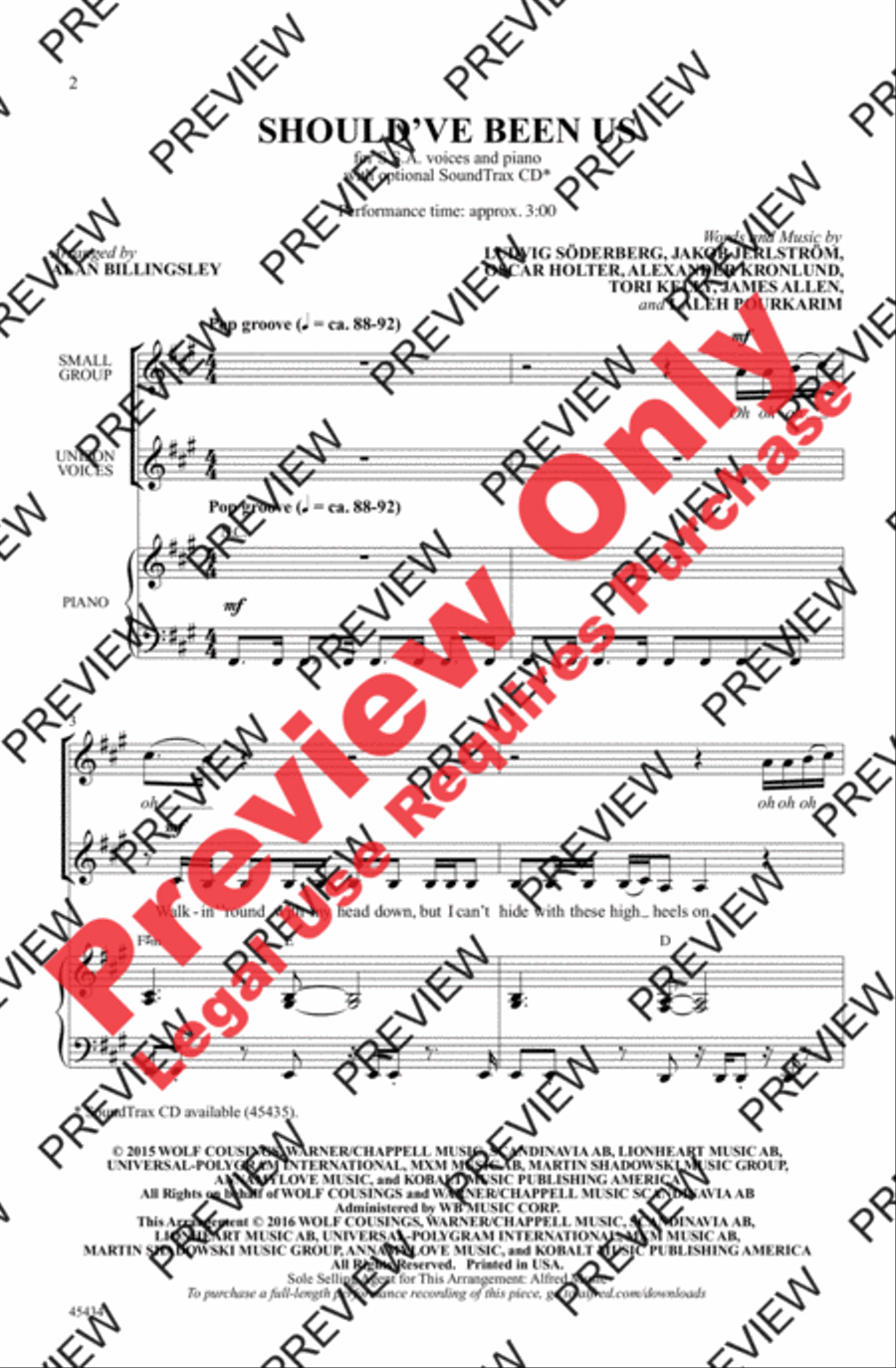 Should've Been Us Women's Choir scores gallery preview page 2