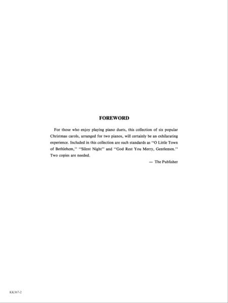 Christmas Duets for Two Pianos 2 Pianos, 4-Hands scores gallery preview page 2