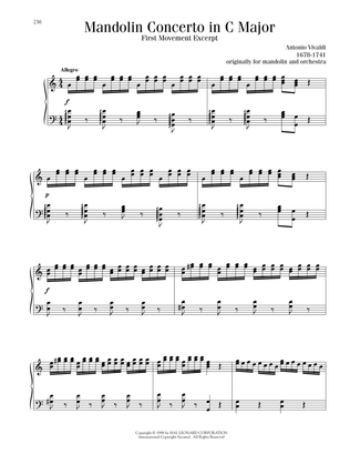 Book cover for Mandolin Concerto in C Major