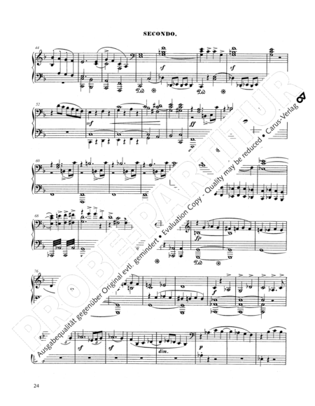 Bearbeitungen eigener Werke III fur Klavier zu vier Handen (Gesamtausgabe, Bd. 43)