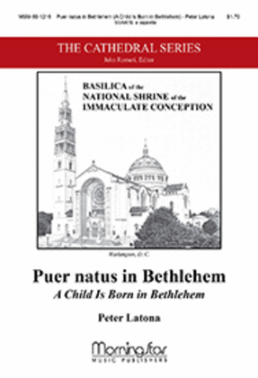 Book cover for Puer natus in Bethlehem/A Child Is Born in Bethlehem