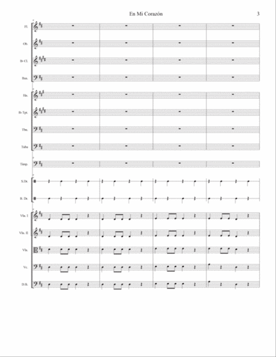 En Mi Corazon Full Orchestra scores gallery preview page 4