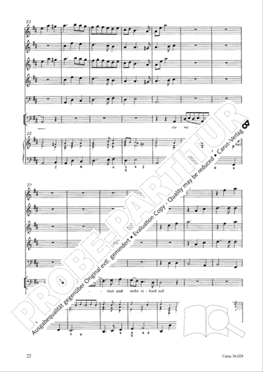 Wake, o wake and hear the voices 3-Part scores gallery preview page 22