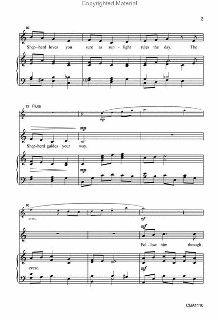 Little Lamb, The Shepherd Loves You Unison Choir scores gallery preview page 3