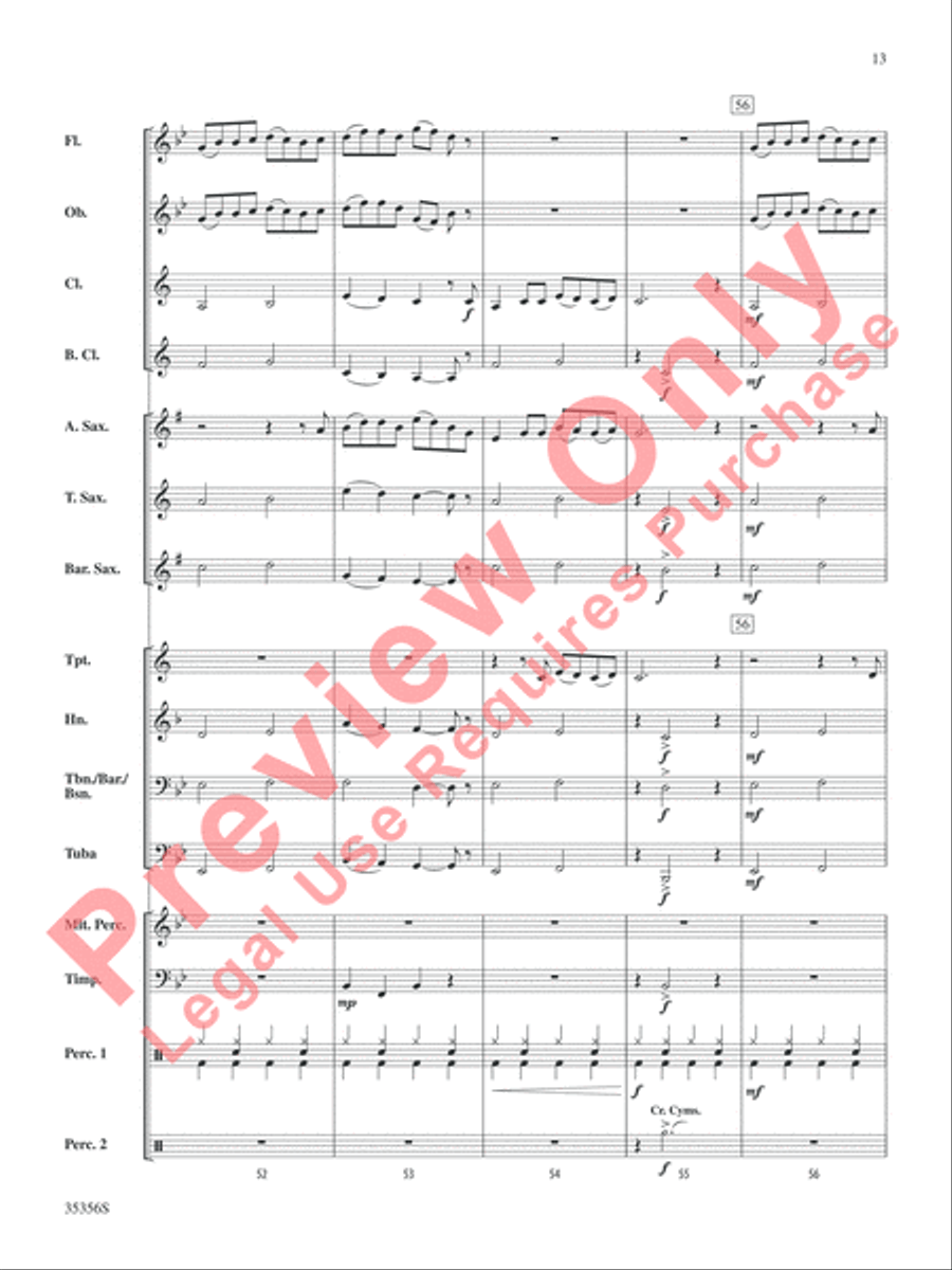 The Big Bang Theory (Main Title) Concert Band scores gallery preview page 14