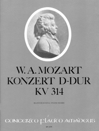Book cover for Flute Concert D major KV 314