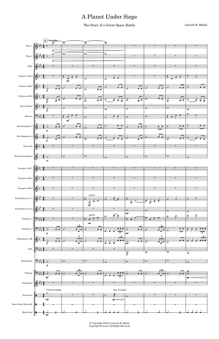 A Planet Under Siege Concert Band scores gallery preview page 3
