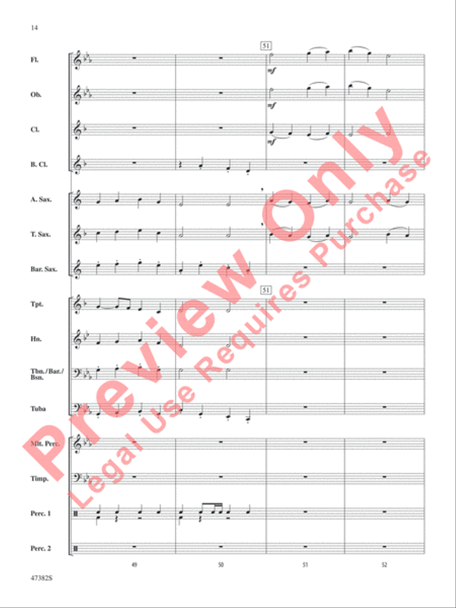 Gustav Holst Band Classics Concert Band scores gallery preview page 15