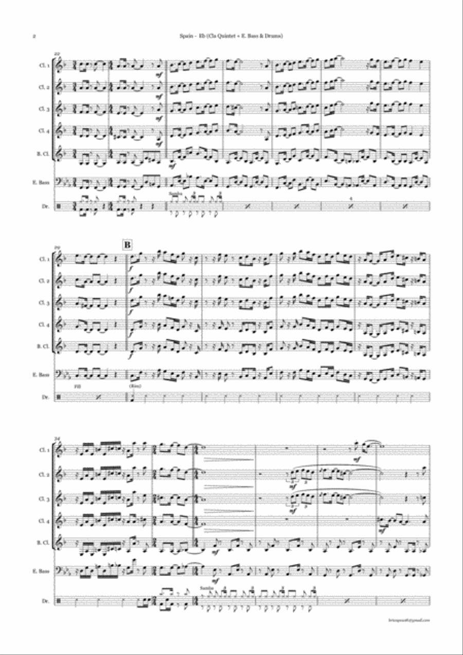 Spain Woodwind Quintet scores gallery preview page 2
