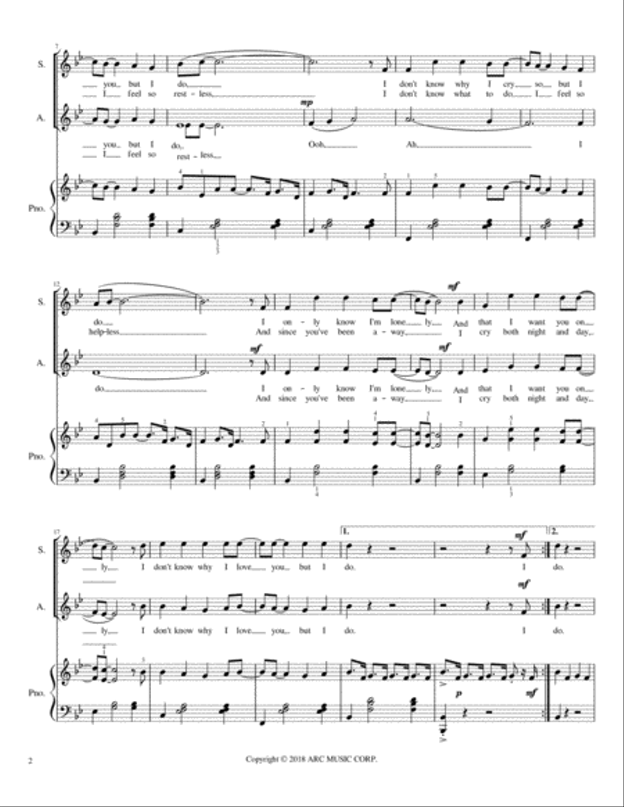 But I Do (i Don't Know Why) But I Do (i Don't Know Why) Piano scores gallery preview page 3