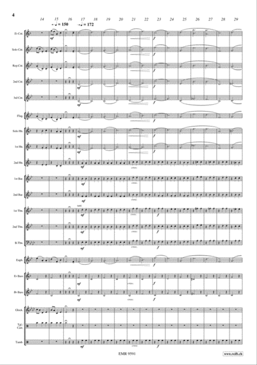 Nokia Waltz Brass Band scores gallery preview page 5