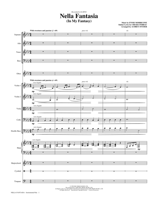 Nella Fantasia (In My Fantasy) (arr. Audrey Snyder) - Full Score