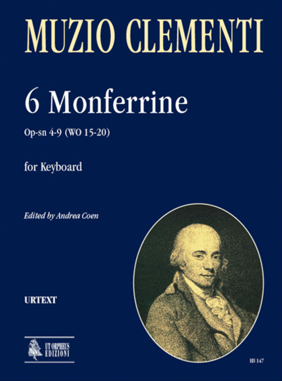 6 Monferrine Op-sn 4-9 (WO 15-20) for Keyboard by Muzio Clementi Harpsichord - Sheet Music