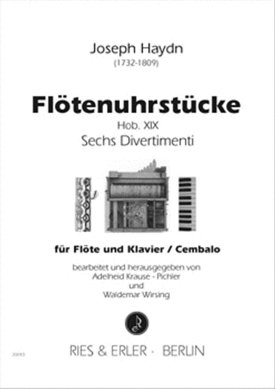 Flötenuhrstücke Flute Solo scores gallery preview page 1