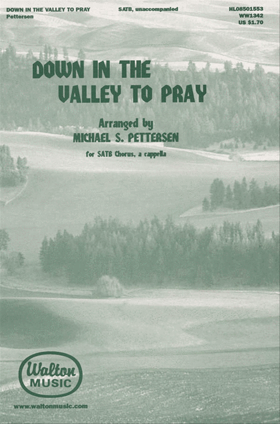 Down in the Valley to Pray 4-Part scores gallery preview page 1