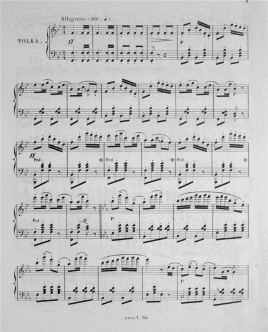 Le Diable a Quatre. Ballet D'Ad. Adam. Polka Piano Solo scores gallery preview page 2