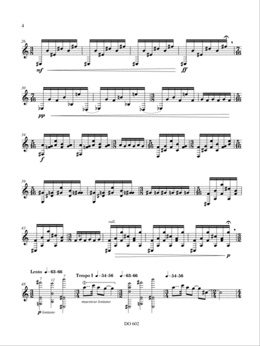 Winter Variations Classical Guitar scores gallery preview page 4