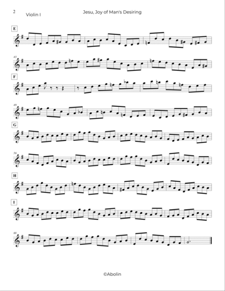 The Wedding Essentials for String Quartet, Volume 1 - Collection of 15 Pieces - Parts (no score) String Quartet scores gallery preview page 6