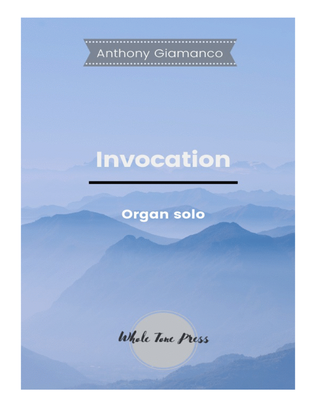 Book cover for INVOCATION - organ solo