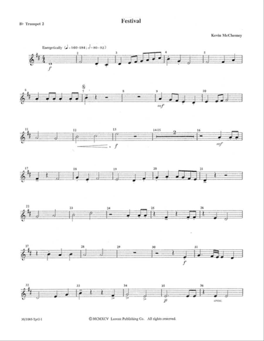 Festival - Instrumental Parts for Brass and Timpani Score scores gallery preview page 5