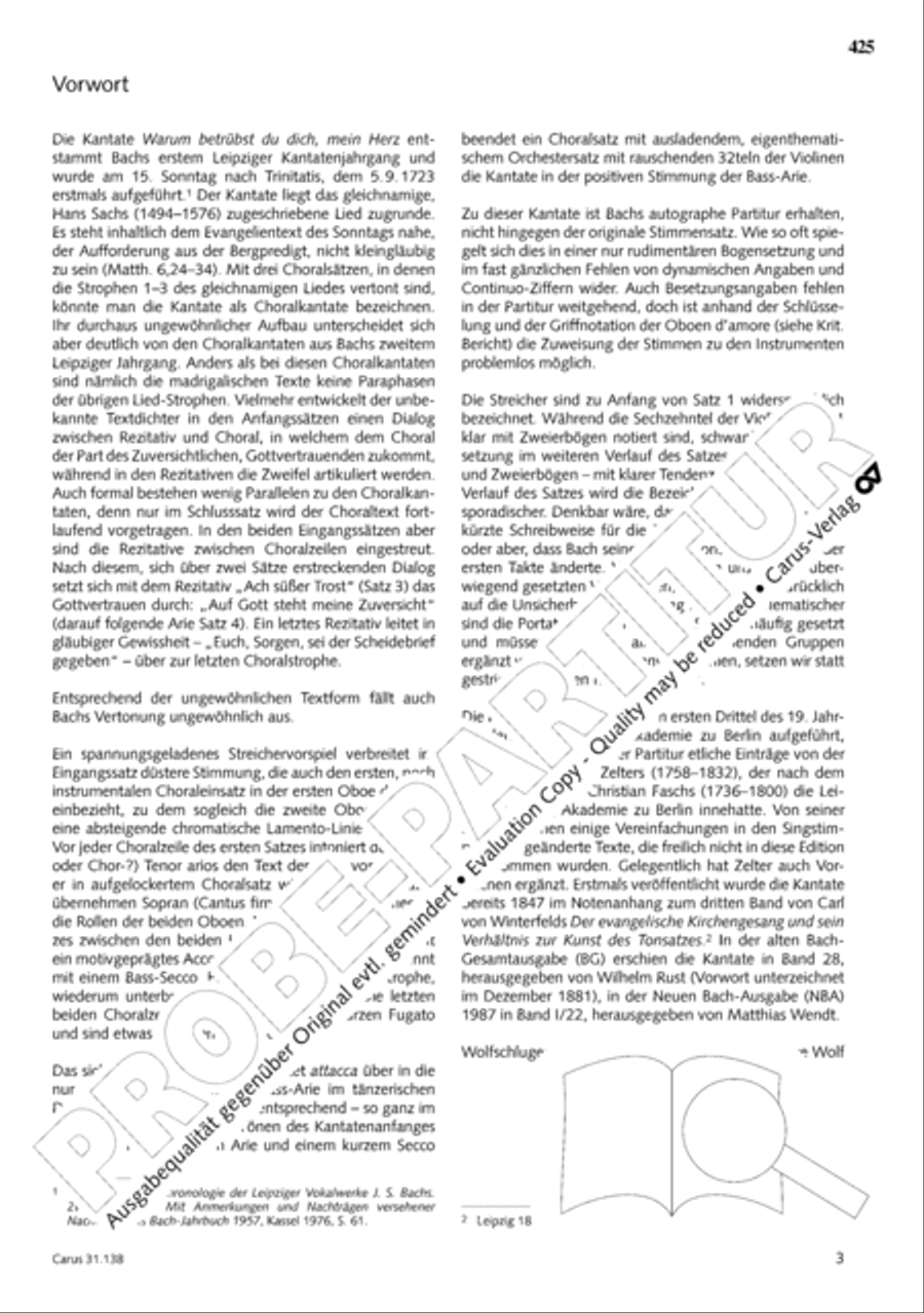 The Complete Sacred Vocal Works (Das geistliche Vokalwerk) Voice scores gallery preview page 426