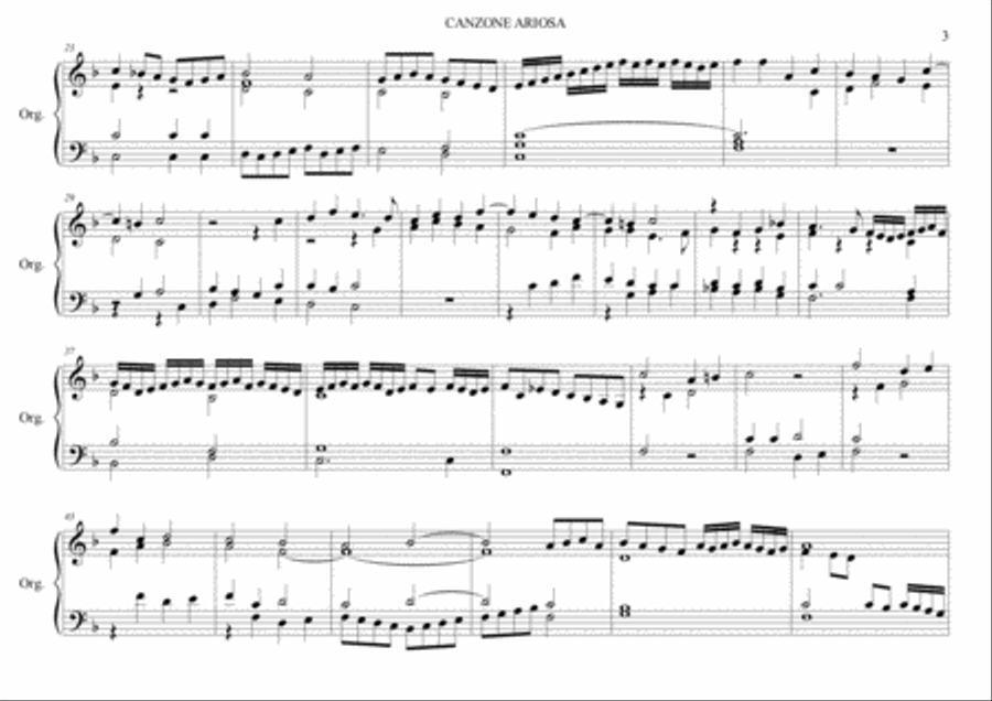 CANZONE ARIOSA - A. Gabrieli - For Organ CANZONE ARIOSA - A. Gabrieli - For Organ Organ Solo scores gallery preview page 3