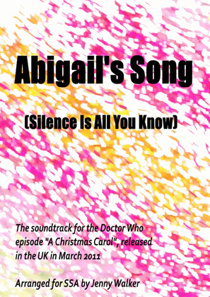 Book cover for Abigail's Song (silence Is All You Know)