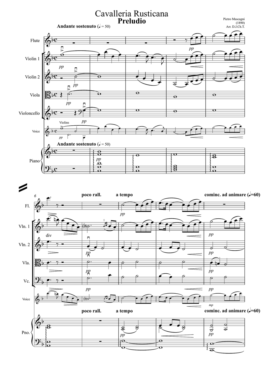 Mascagni - Cavalleria Rusticana - PRELUDIO