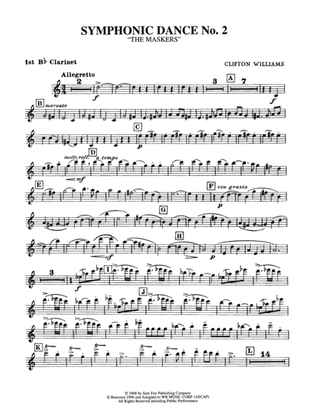Symphonic Dance No. 2: 1st B-flat Clarinet