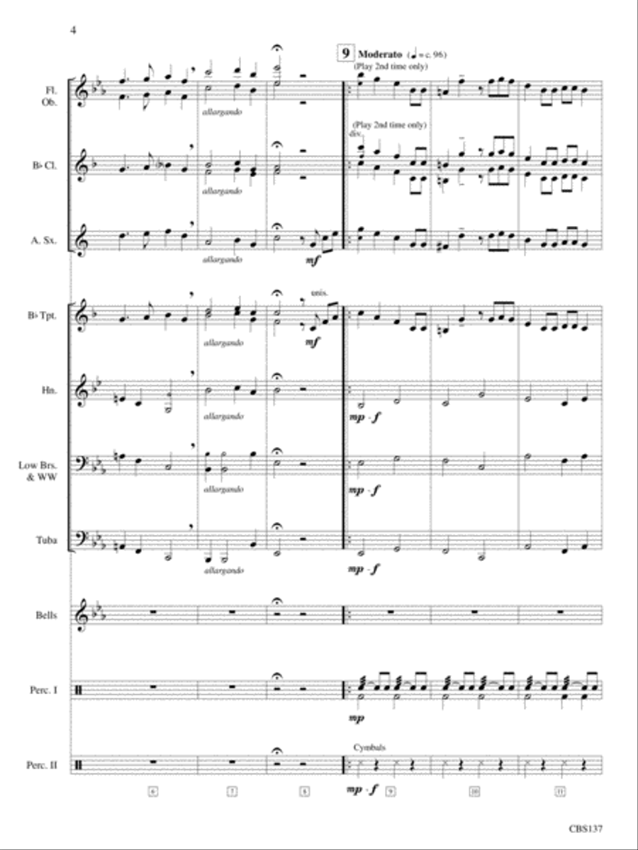 Ormond Overture Ormond Overture Concert Band scores gallery preview page 4