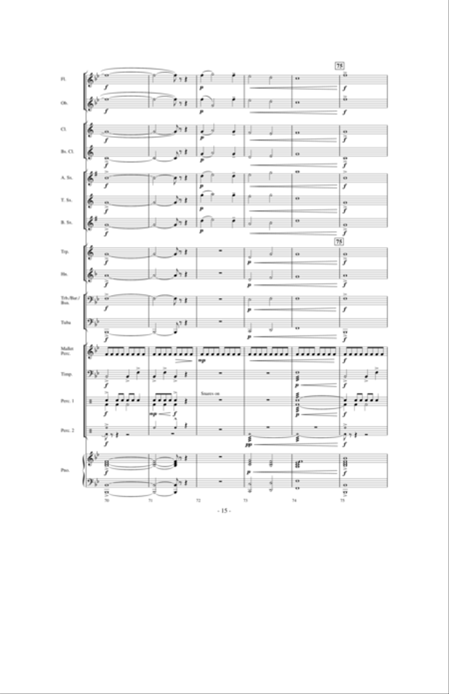 Moto Continuo Moto Continuo Concert Band scores gallery preview page 6