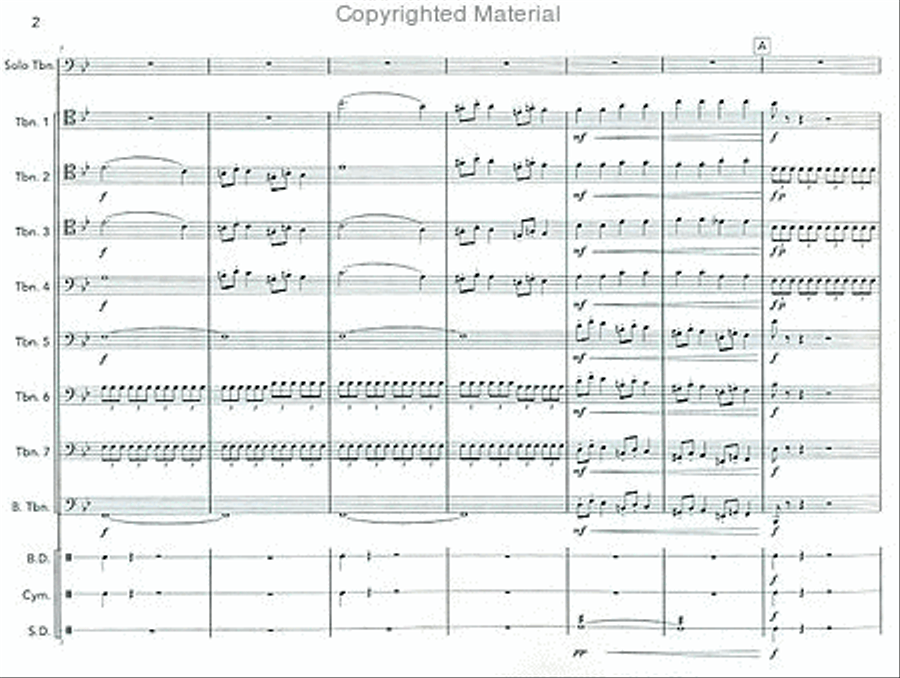 Concerto for Trombone Choir scores gallery preview page 3