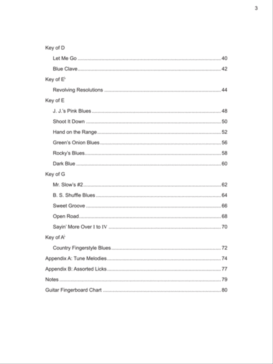 Blues Guitar Tracks Blues Guitar Tracks Electric Guitar scores gallery preview page 3