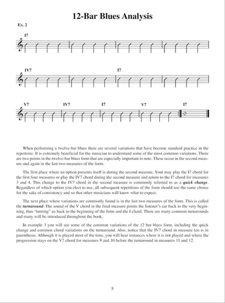 Playing the Blues: Blues Rhythm Guitar (USC) Electric Guitar scores gallery preview page 6