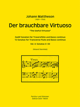 Der brauchbare Virtuoso für Traversflöte und Basso continuo -Vol. 4: Sonaten X-XII-